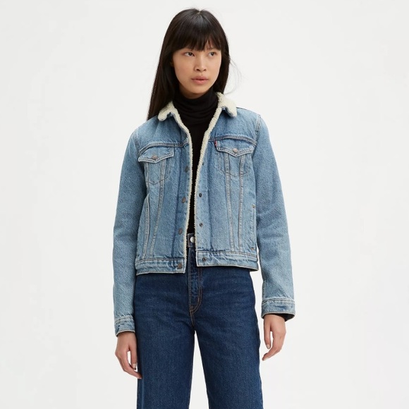 Levi’s Original Sherpa Trucker Jacket Size Medium - Picture 8 of 9